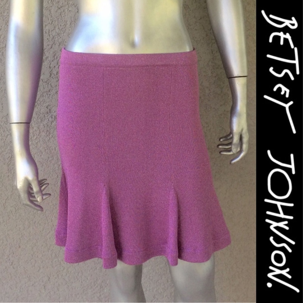 BETSEY JOHNSON Pink Knit Metallic